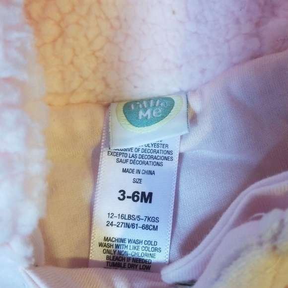 Little Me light pink quilted one piece pram suit - Picture 2 of 4